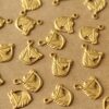 20 pc. Tiny Raw Brass Horse Head Charms: 13mm by 11mm - made in USA | RB-1397