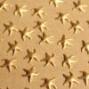 16 pc. Tiny Raw Brass Starfish: 10mm by 9.5mm - made in USA | RB-890