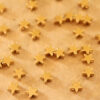 40 pc. Raw Brass Star Beads, 5mm in diameter | FI-407