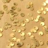20 pc. 24K Gold Plated Brass Tiny Circle Charms, 4mm diameter | FI-667
