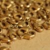 12 pc. Raw Brass Lobster Clasps, 5mm x 10mm | FI-154*