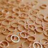 100 pc. Rose Gold Plated Circle Links: 8mm diameter | FI-590