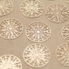 10 pc. Laser Cut Snowflake Charms, Gold Snowflakes, 10mm in diameter | MIS-161**
