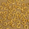 20 pc. Tiny Raw Brass Horseshoes: 6mm by 5.5mm - made in USA | RB-261