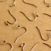 50 pc. Stainless Steel Ball End Earwires 22mm long | FI-375
