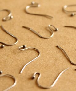 50 pc. Stainless Steel Ball End Earwires 22mm long | FI-375