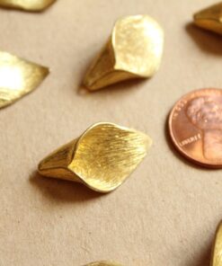 3 pc. Raw Brass Calla Lily Bead Caps : 25mm by 14.5mm by 7mm - made in USA | FI-475