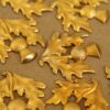 1 pc. Large Raw Brass Scottish Thistle Stamping: 30mm by 31mm - made in USA | RB-267