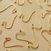 50 pc. Gold Plated Ball End Earwires 22mm long | FI-198