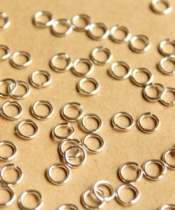 200 pc. 6mm Bright Silver Open Jumprings, 19 gauge | FI-255