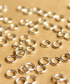 200 pc. 6mm Bright Silver Open Jumprings, 19 gauge | FI-255