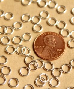 200 pc. 6mm Bright Silver Open Jumprings, 19 gauge | FI-255