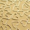 50 pc. Silver Plated Heart Links: 16mm by 11mm | FI-600