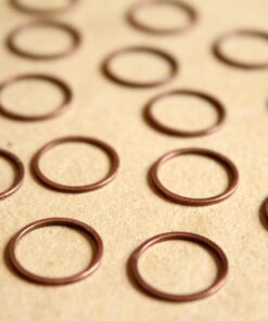 100 pc. Antique Copper Plated Circle Links: 12mm diameter | FI-470