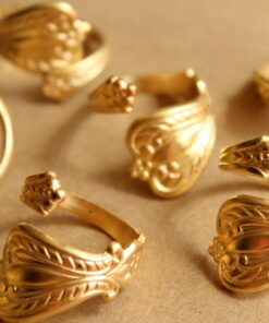 1 pc. Raw Brass Adjustable Spoon Ring | RB-840
