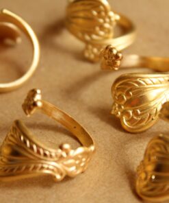 1 pc. Raw Brass Adjustable Spoon Ring | RB-840