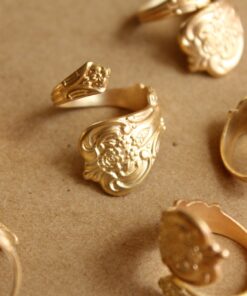1 pc. Raw Brass Adjustable Spoon Rings - made in USA | RB-867
