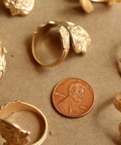1 pc. Raw Brass Adjustable Spoon Rings - made in USA | RB-867