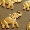 2 pc. Raw Brass Elephant Charms: 27mm by 21mm - made in USA | RB-148