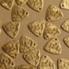 4 pc. Raw Brass Hammered Round-Edge Triangle Charms: 12.5mm by 12.5mm - Made in USA | RB-423