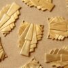 1 pc. Raw Brass Layered Geometric Connectors: 31mm by 22mm - made in USA Art Deco Style | RB-593