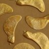2 pc. Large Raw Brass Samara Maple Seed Charms Facing Right: 53mm by 24mm - made in USA Poly Nose Poly Noses Helicopter Seeds | RB-395