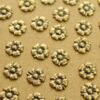 10 pc. Small Raw Brass Five Petal Flower: 9mm - made in USA Garden Spring Summer Flowers | AB-293