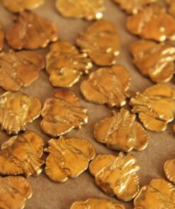10 pc. Small Raw Brass Elephant Heads: 10mm by 9mm - made in USA | RB-042