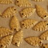 6 pc. Raw Brass Arrowheads: 19mm by 11mm - made in USA | RB-099