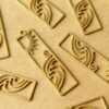 2 pc. Raw Brass Sun and Waves Charms, 41.5mm x 11mm | MIS-421