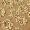 10 pc. Laser Cut Silver Circle Shaped Filigree Drop Connectors, 21.5mm by 20mm | MIS-411