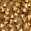 8 pc. Tiny Raw Brass Faceted Diamond Stampings : 8.5mm by 7.5mm - made in USA | RB-186