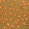 12 pc. Copper Fleur de Lis Stampings: 7.5mm by 7mm - made in USA | RB-281