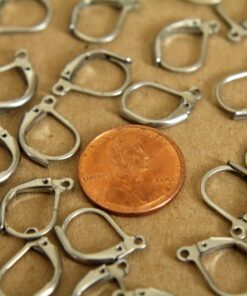 10 pc. Stainless Steel Leverback Earwires 10mm by 15mm | FI-086