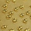 14 pc. Tiny Raw Brass Skulls with Loop: 7.5mm by 8mm - made in USA | RB-371