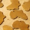 3 pc. Raw Brass Africa Charms: 32mm by 27mm - made in USA * Also available in 15 piece * | RB-553