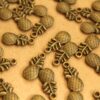15 pc. Antique Bronze Pineapple Charms, 19.5mm x 9mm | MIS-058