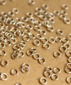 200 pc. 4mm Silver Open Jumprings, 22 gauge | FI-234