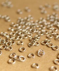 200 pc. 4mm Silver Open Jumprings, 22 gauge | FI-234