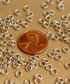 200 pc. 4mm Silver Open Jumprings, 22 gauge | FI-234