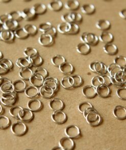 200 pc. 5mm Silver Open Jumprings, 22 gauge | FI-243