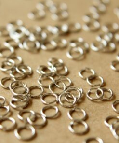 200 pc. 5mm Silver Open Jumprings, 22 gauge | FI-243
