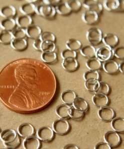 200 pc. 5mm Silver Open Jumprings, 22 gauge | FI-243