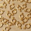 30 pc. Tiny Raw Brass Female Symbol Charms: 12mm by 6.5mm - made in USA | RB-720
