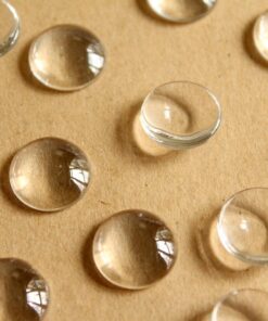 25 pc. Round Glass Cabochons - 14.5mm -15mm | MIS-162