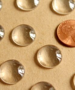 25 pc. Round Glass Cabochons - 14.5mm -15mm | MIS-162