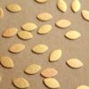 10 pc. Raw Brass Frosted Marquise Shapes: 9.5mm by 6mm - made in USA | RB-1082