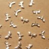 20 pc. Tiny Silver Plated Brass Dragonflies: 8mm by 5mm - made in USA | SI-184