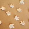 8 pc. Small Silver Plated Brass Maple Leaves: 10mm by 9mm - made in USA | SI-191