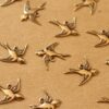 5 pc. Antiqued Brass Plated 1 Loop Bird Charm Facing Right - made in USA | AB-041